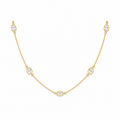 Bracelet & Choker Cristal Ovale – Bijou Fin Minimaliste