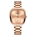 Montre Femme Acier Inoxydable Waterproof – Quartz Minimaliste (Or Rose)