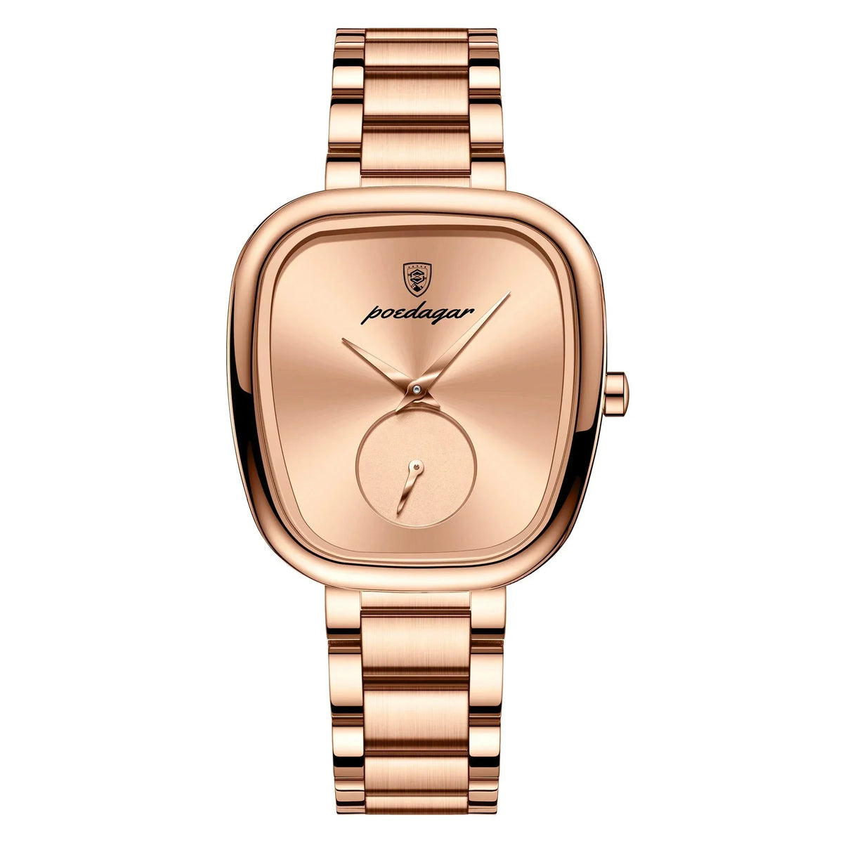 Montre Femme Acier Inoxydable Waterproof – Quartz Minimaliste (Or Rose)
