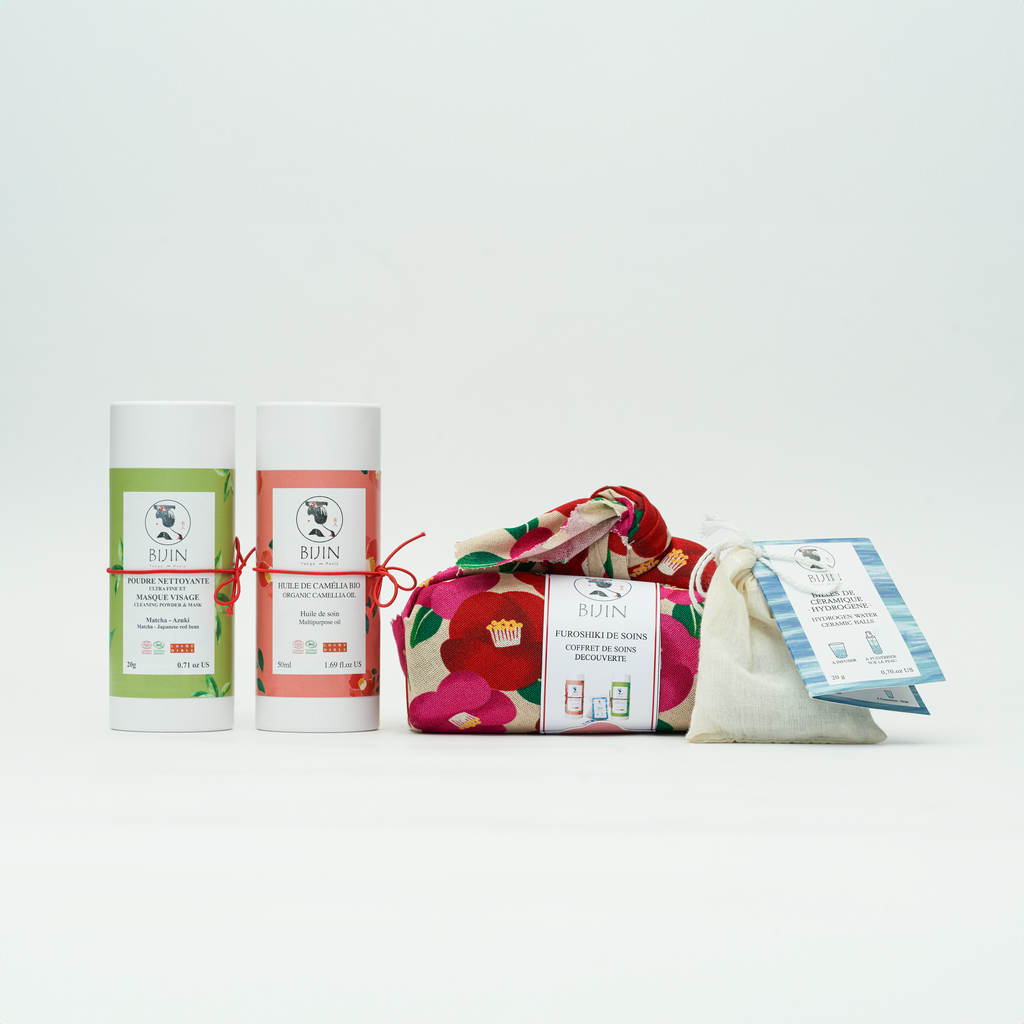 Coffret Furoshiki de Soins Visage & Corps – Rituel Japonais